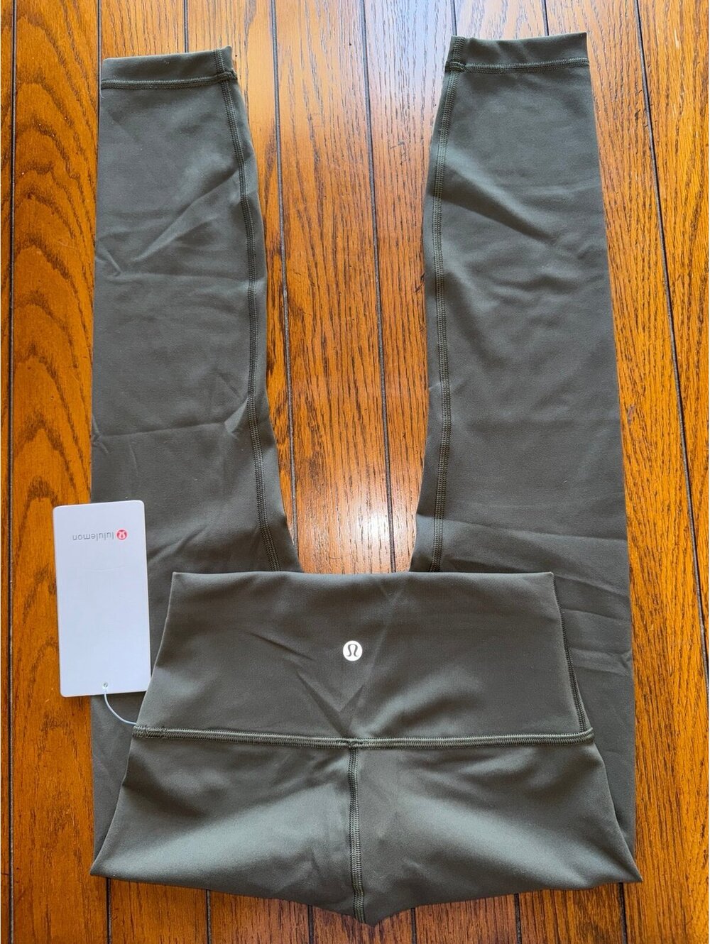 Lululemon Wunder Train High Rise 25” Dark Olive Size 4 NWT
